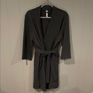 Women’s Dark Gray Belted Robe XXL